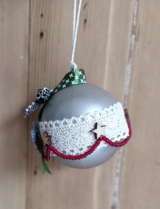 Boule de Noël Vert et rouge