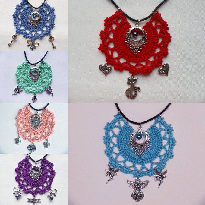 collier Bohème au crochet (2)