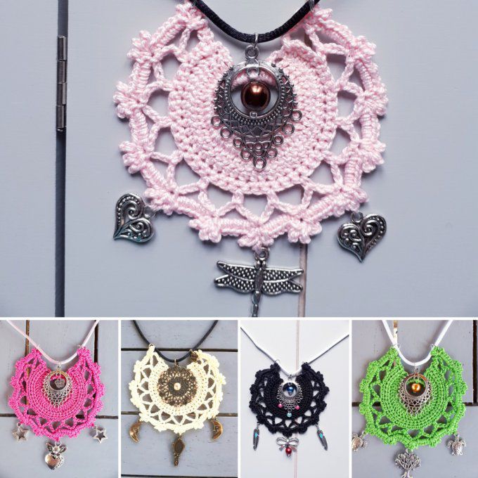 collier Bohème au crochet (1)