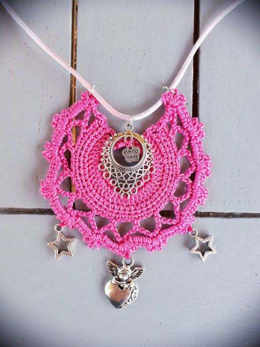 collier Bohème au crochet (1)