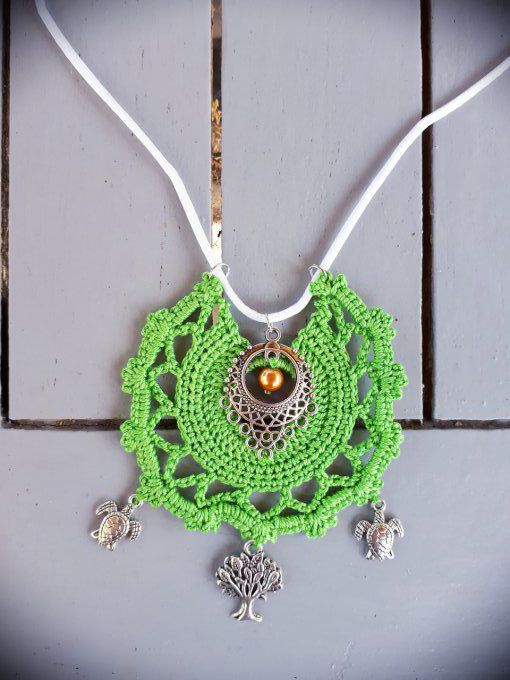 collier Bohème au crochet (1)